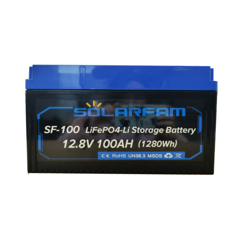 Batterie au lithium LiFePO4 12,8 V 100 Ah Bluetooth/BMS/chauffage