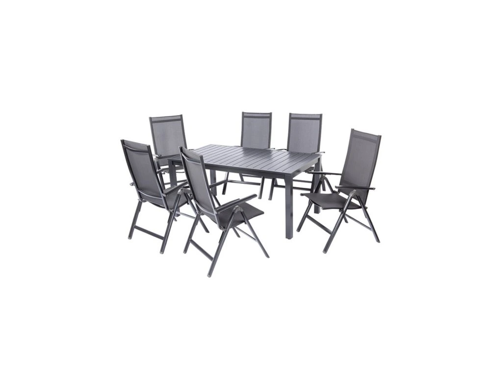 Table de jardin aluminium 89x89cm résistante extérieur terrasse balcon