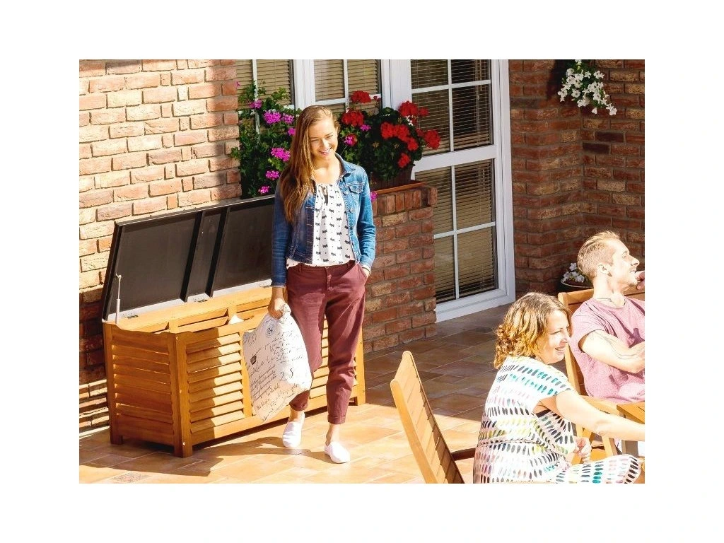 Coffre de jardin ORLANDO Rangement coussins extérieur résistant