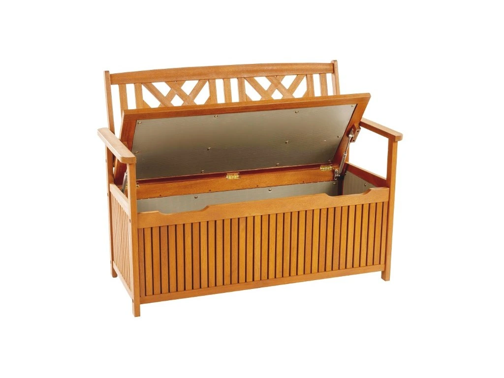 Banc de jardin avec coffre 2 places extérieur résistant