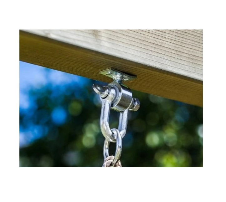 Aire de jeux extérieur avec toboggan et balançoire PLAY BASIC 003