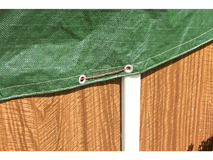 Piscine hors sol ronde 5 m x 1,2 m Azuro aspect pierre kit complet