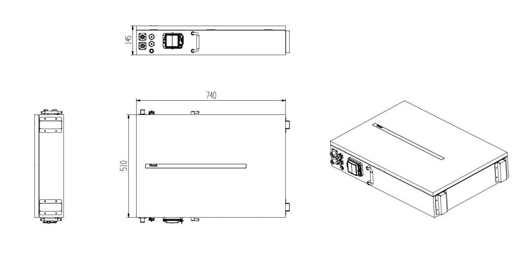 Batterie au lithium haute puissance Deye RW-M6.1-B 6,14 kWh