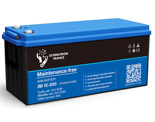 Batterie ULTIMATRON 200 Ah 12 V AGM à décharge profonde