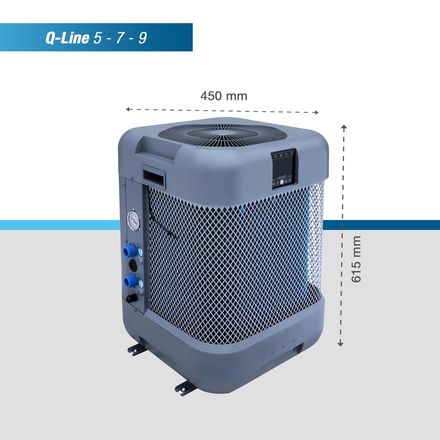 Pompe à chaleur Q-Line pour piscines jusqu'à 50 m3