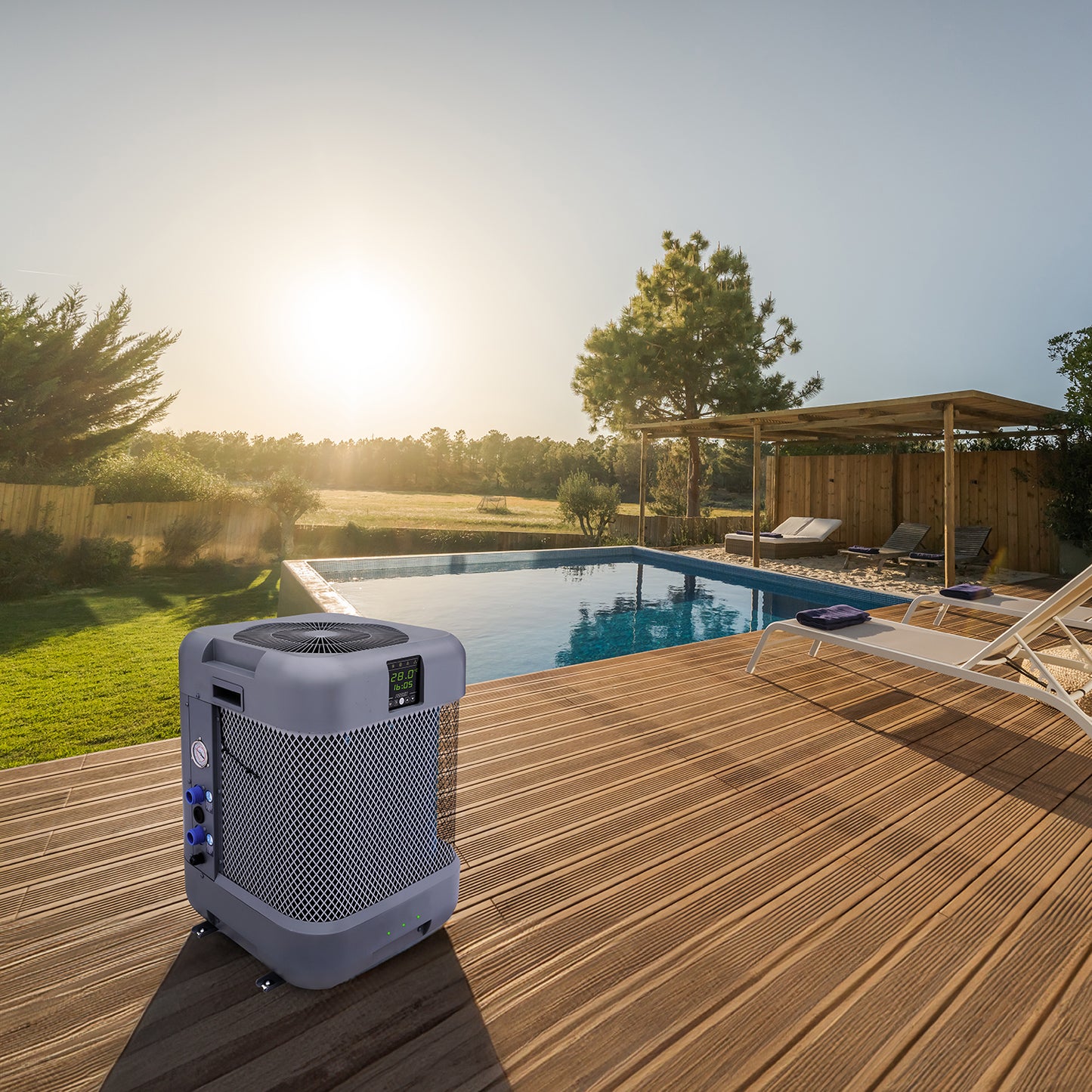 Pompe à chaleur Q-Line pour piscines jusqu'à 50 m3