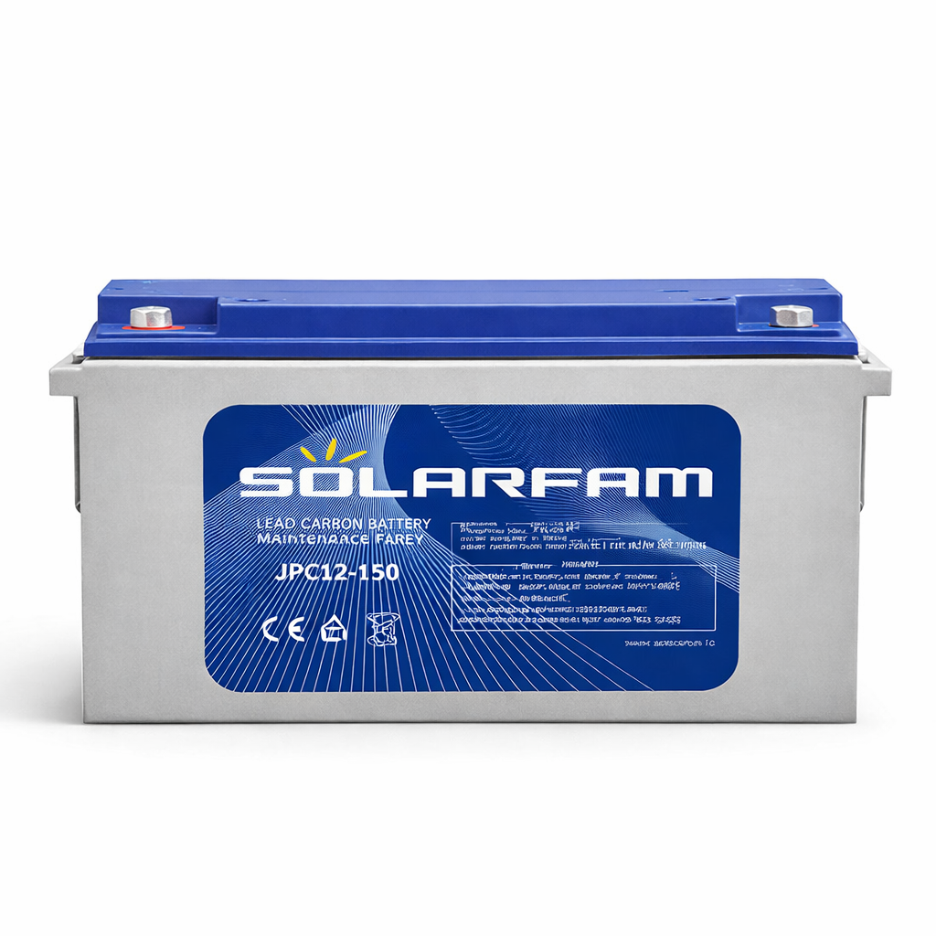 Batterie solaire 12V 150Ah plomb carbone SOLARFAM longue durée