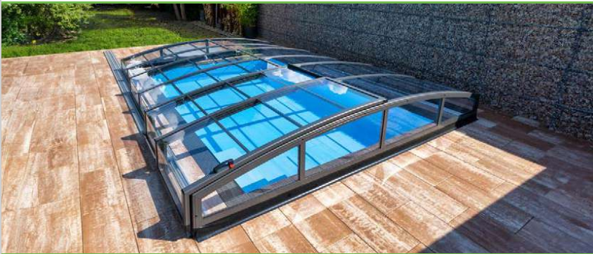 Couverture de piscine Casablanca Infinity B mesurant 442 x 850 cm -DEMANDER UN DEVIS