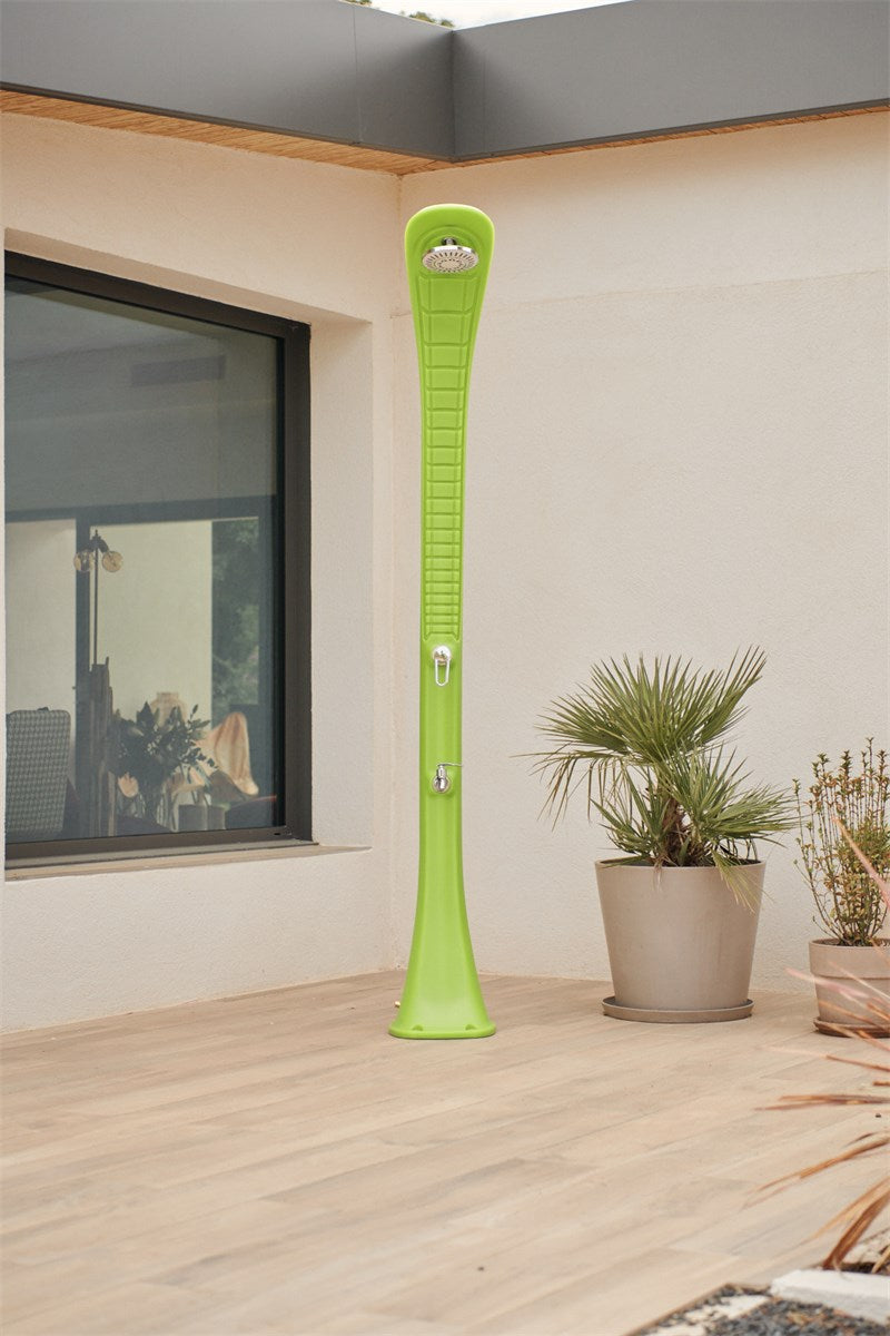 Douche Solaire Cobra 32 L vert avec pédiluve