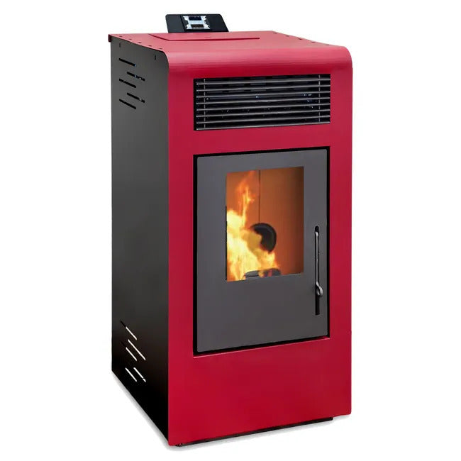 Poêle à granulés rouges Terra Plus 13 kW