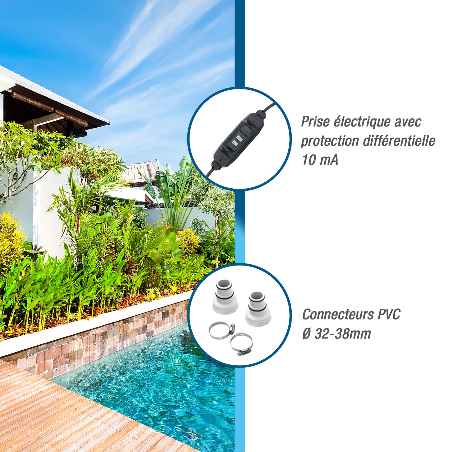 Pompe à chaleur Nano Action 2020 Modèle 5kW pour piscines jusqu'à 35 m3.