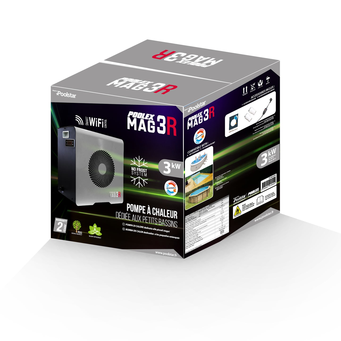 pompe à chaleur Mag R4Kw pour piscine pour bassin ≤ 28m3
