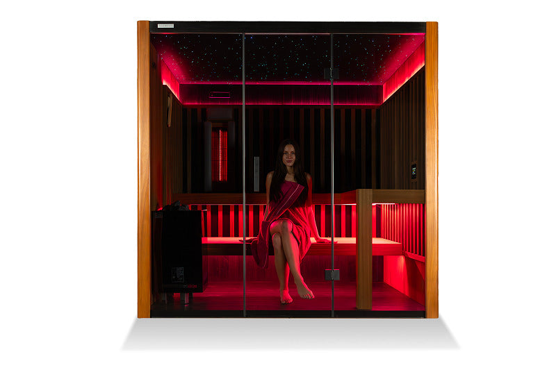 Sauna combiné OKA Fusion Synergy 3 de 6 kW, 3 places