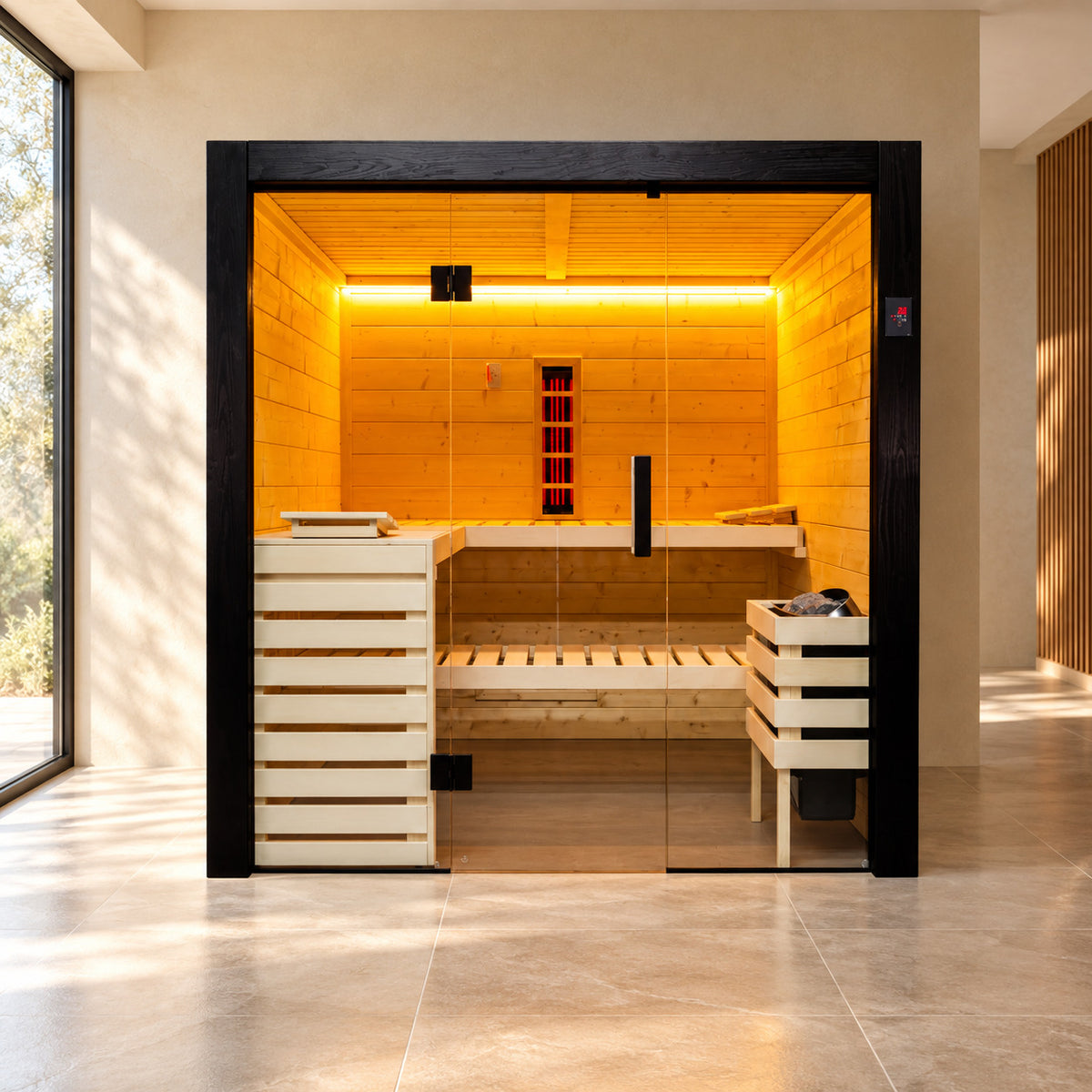 Sauna hybride FAMILY LARGE Harvia et infrarouge