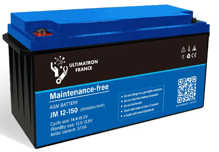 Batterie AGM ULTIMATRON 150 Ah 12 V à décharge lente