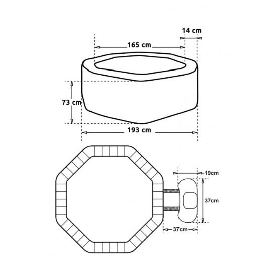 Net Spa Octopus spa portable 4-6 places