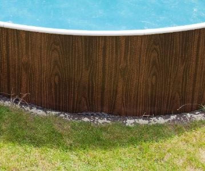 Piscine amovible imitation bois 4,6 x 1,2 m