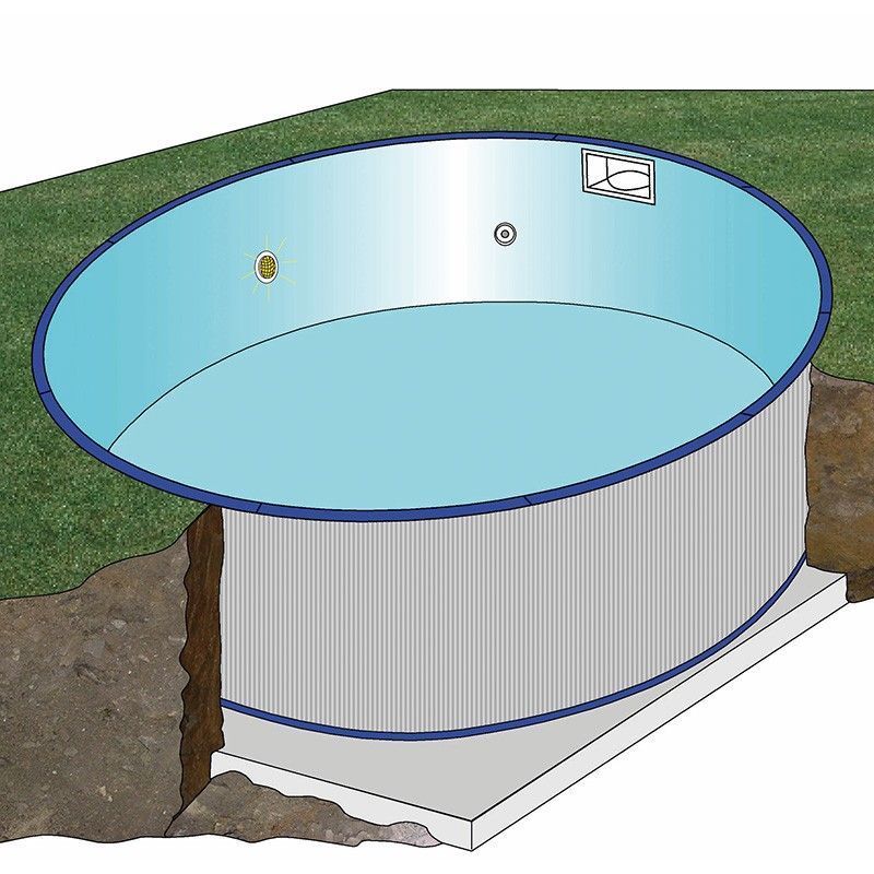 Piscine Amovible Azuro 3,6 x 0,9 m