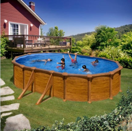 Piscine amovible ovale Mauritius 610x375x132 cm