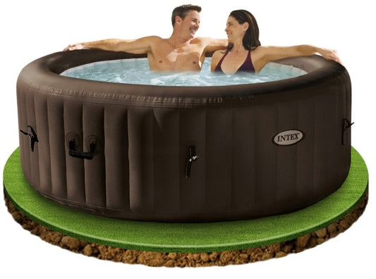 Purespa - Spa Redondo 795L Jets con clorador marrón