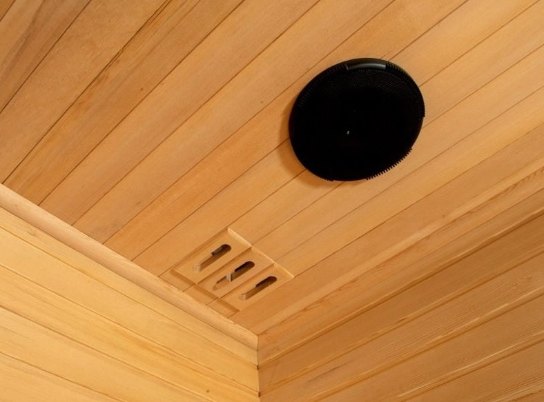 Sauna infrarouge Zora 130 x 115 x 186 cm - Ce produit est en rupture de stock, CONSULTEZ-NOUS POUR DES ALTERNATIVES SIMILAIRES.