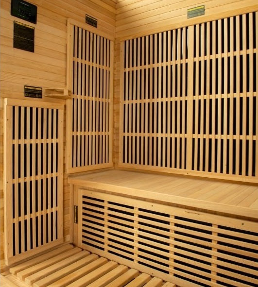 Sauna infrarouge Zora 130 x 115 x 186 cm - Ce produit est en rupture de stock, CONSULTEZ-NOUS POUR DES ALTERNATIVES SIMILAIRES.