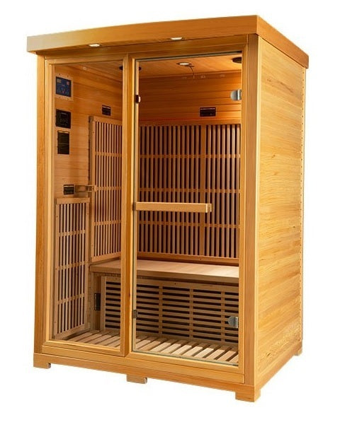 Sauna infrarouge Zora 130 x 115 x 186 cm - Ce produit est en rupture de stock, CONSULTEZ-NOUS POUR DES ALTERNATIVES SIMILAIRES.