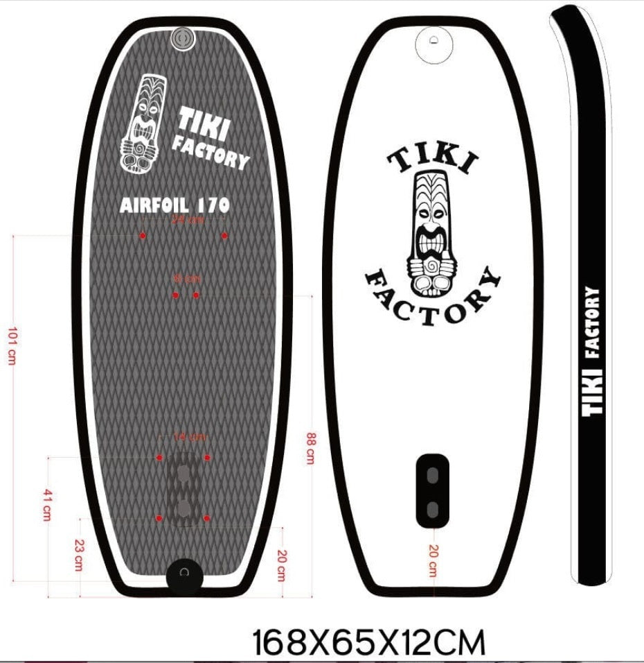 Tabla hinchable Airfoil170 para kitesurfing