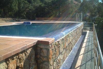 Precio construcción de piscina 6x3 m de obra en Hormigon