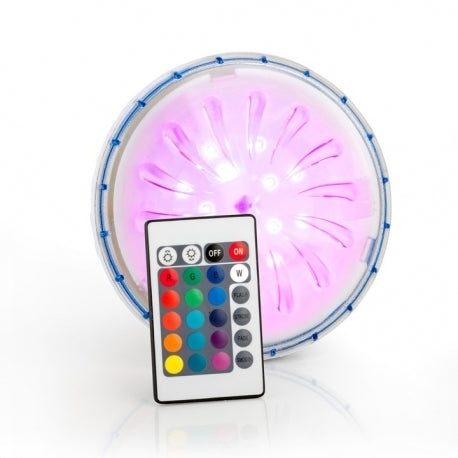 Foco LED RGB para piscinas de acero