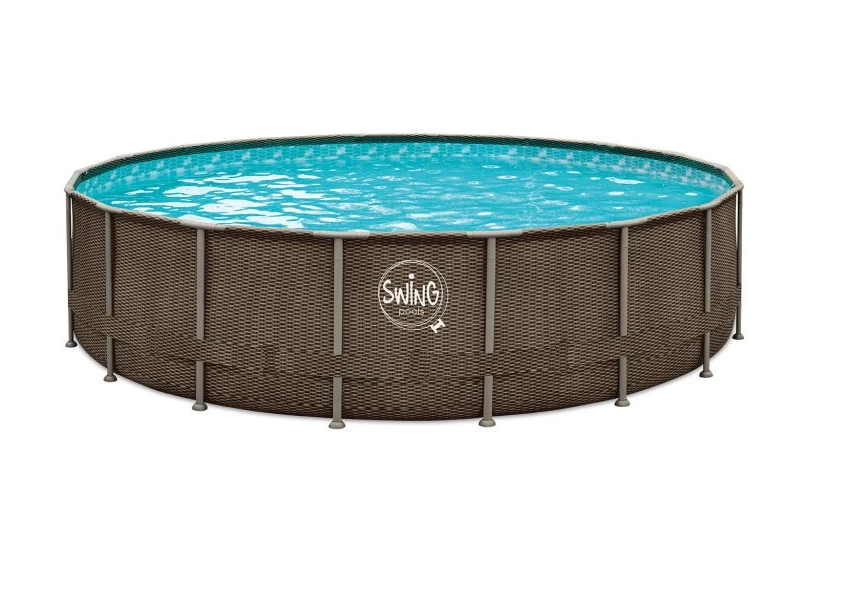 Piscine hors sol 549 cm avec filtre à sable et échelle kit complet