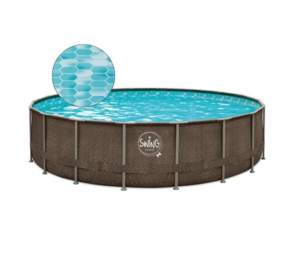 Piscine hors sol 549 cm avec filtre à sable et échelle kit complet