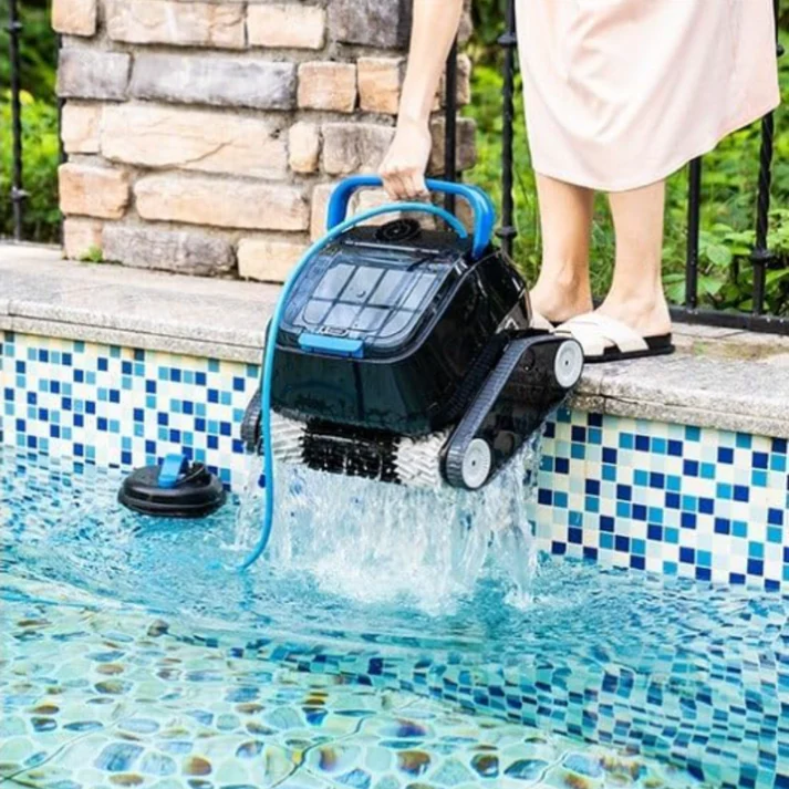 Robot Piscine Sans Fil I-QUALER BATERY Nettoyeur Automatique 10x5 m