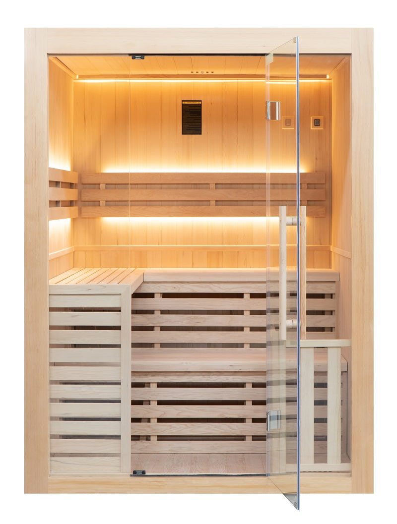 Sauna Finlandais 4 Personnes avec Poêle Harvia 4,5 kW