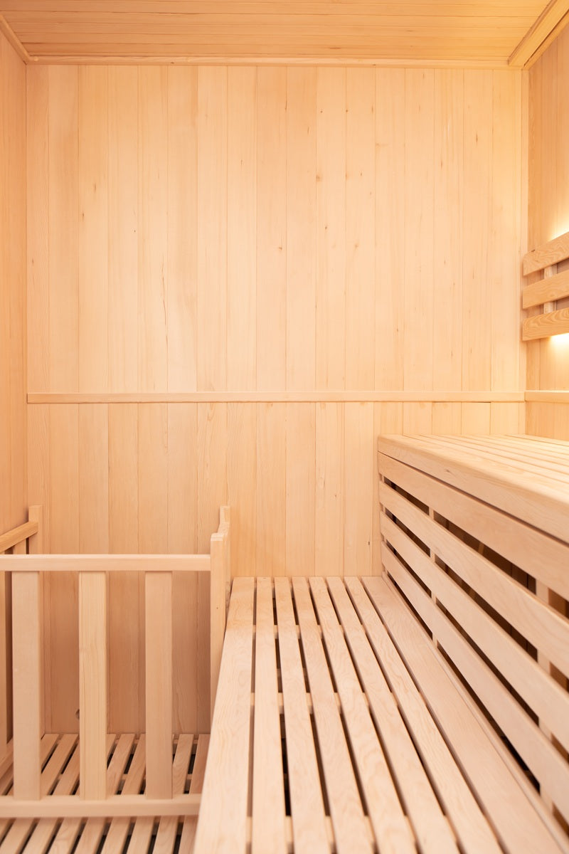 Sauna finlandais 6 places Zen avec poêle Harvia 6 kW LED
