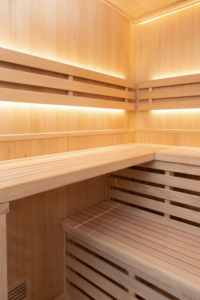 Sauna Finlandais 4 Personnes avec Poêle Harvia 4,5 kW