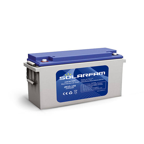 Batterie AGM 12v 150ah SolarFam JM12-150 cycle profond solaire UPS