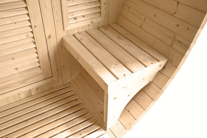 Sauna extérieur Gaïa Luna 6 places vapeur LED 250x205x220 cm 6kW