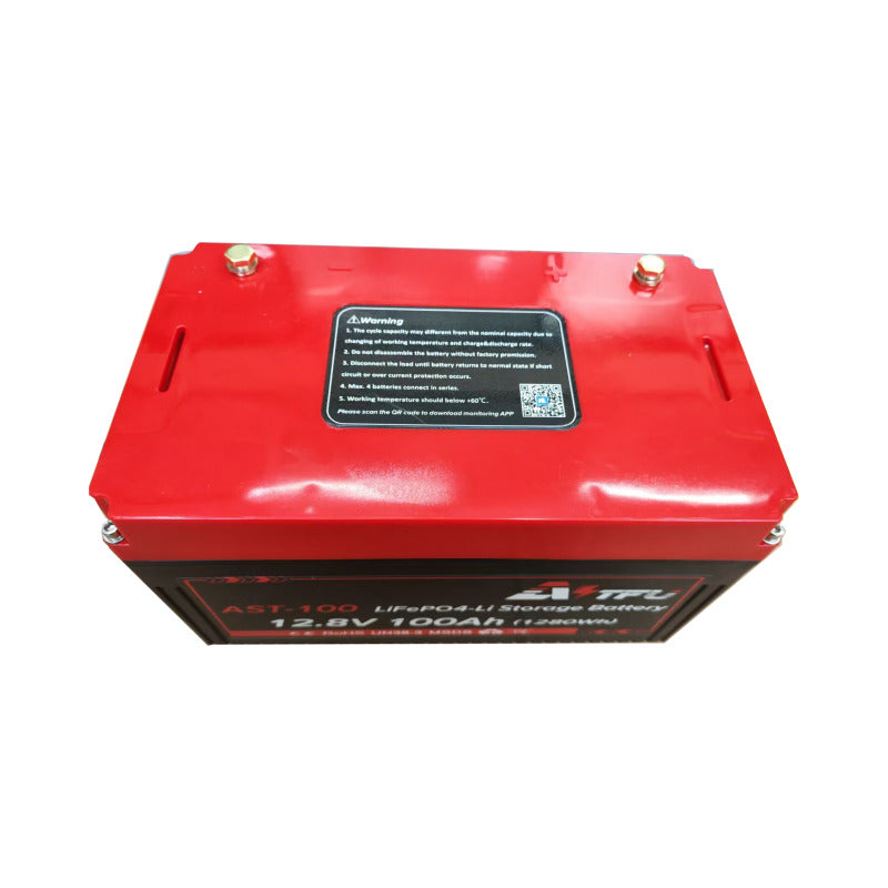Batterie lithium 12V 100Ah LiFePO4 pour solaire et camping-car