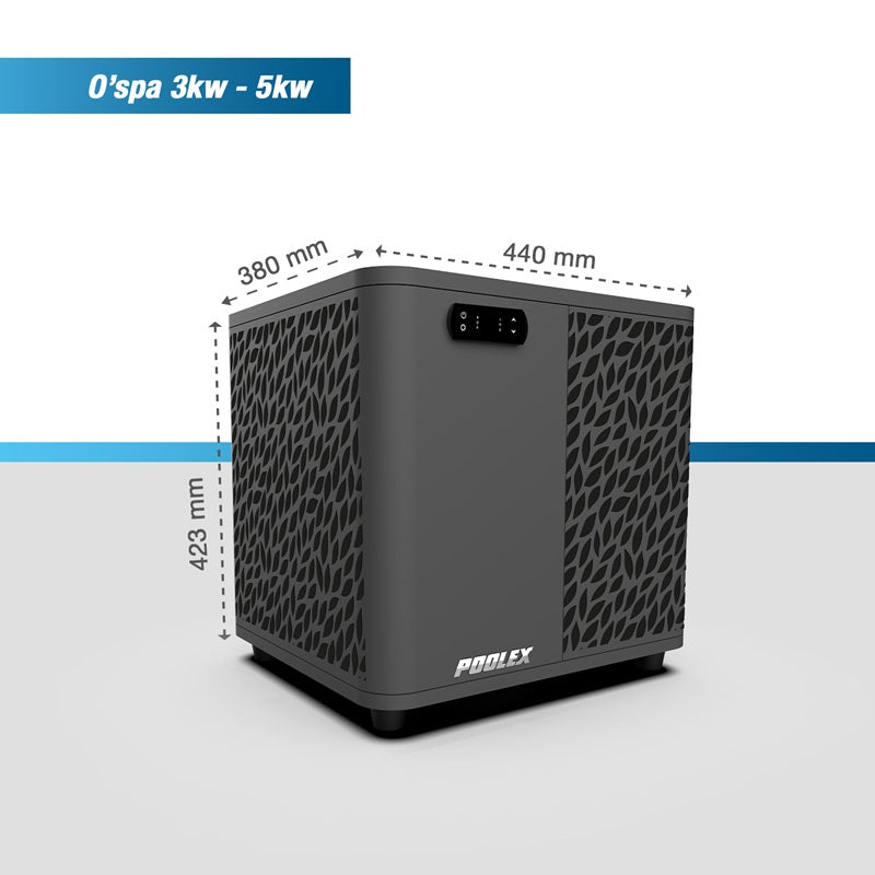 Pompe à chaleur spa Poolex O'Spa 5 kW WiFi chauffage froid