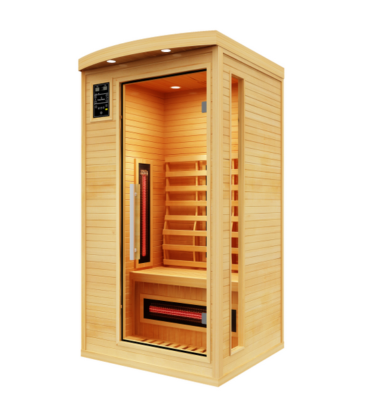 Sauna infrarouge 1 place Apollon Quartz Full Spectrum 1680 W