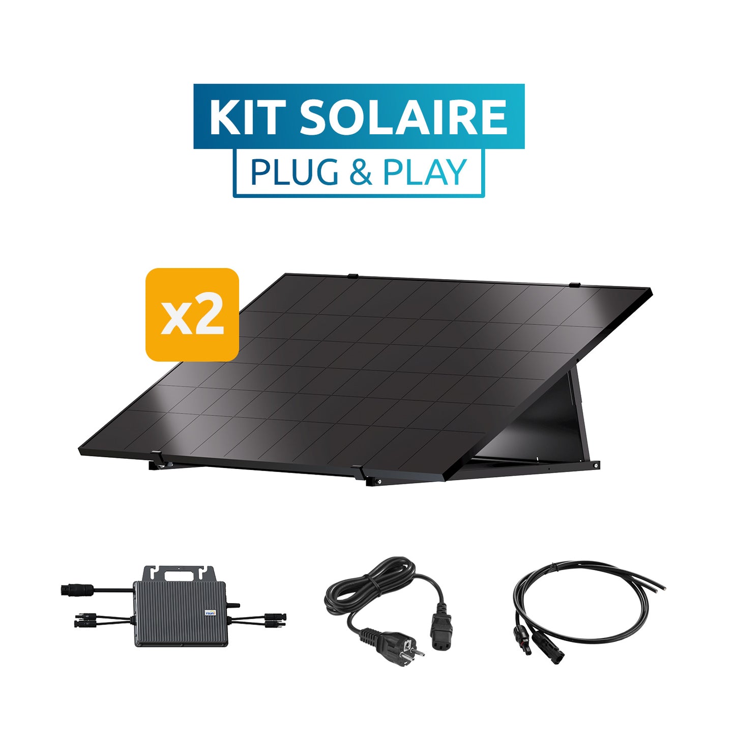 Kit solaire plug and play 900W sans installation WiFi