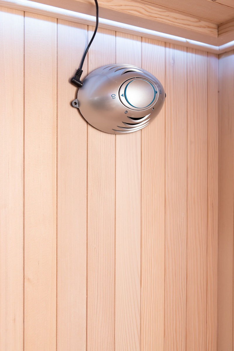 Sauna infrarouge d'angle 2 à 3 places 2520 W Hemlock canadien