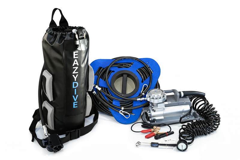 Kit de plongée 9L avec compresseur 12V et système de narguilé
