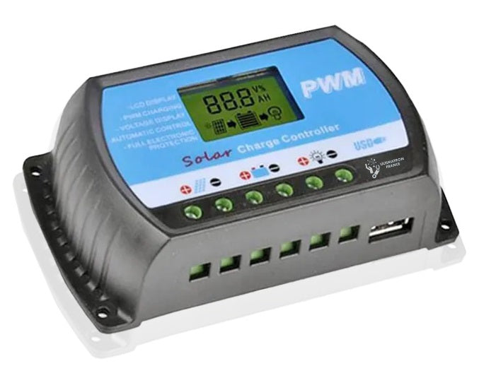 Régulateur de charge solaire PWM d'une capacité de 20 12/24 V