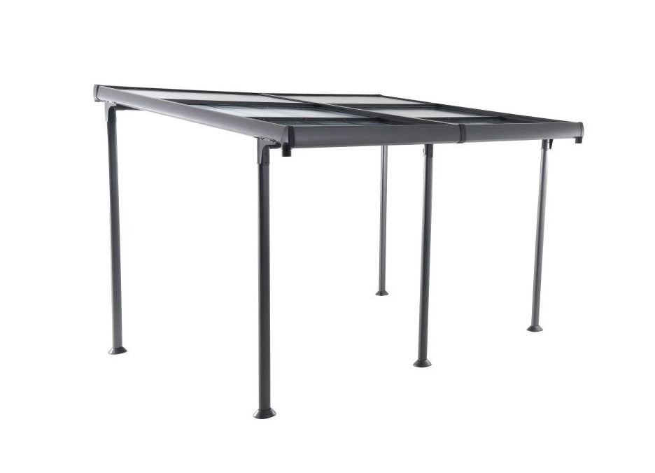 Pergola aluminium 400x297 cm résistante pluie et neige