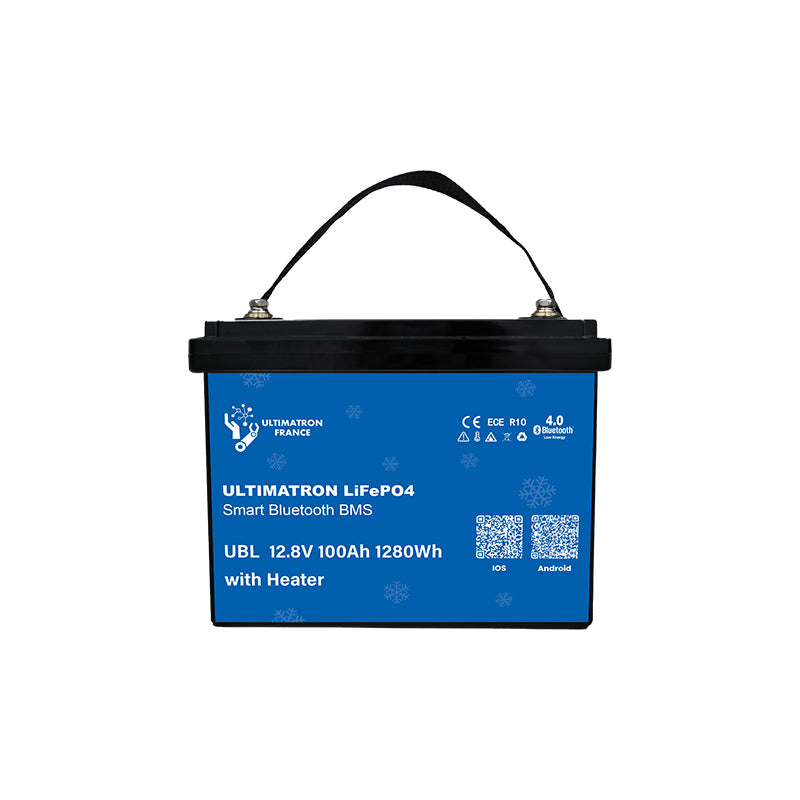 Batterie lithium LiFePO4 12V 100Ah Ultimatron avec Bluetooth