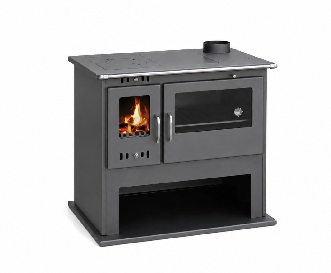 Cuisinière à bois Viki Lux 10,5 kW avec four VICTORIA