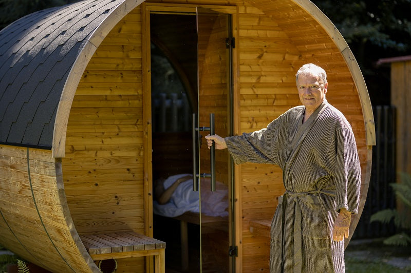 Espace bien-être extérieur tonneau 2 personnes Barrel Sauna 225