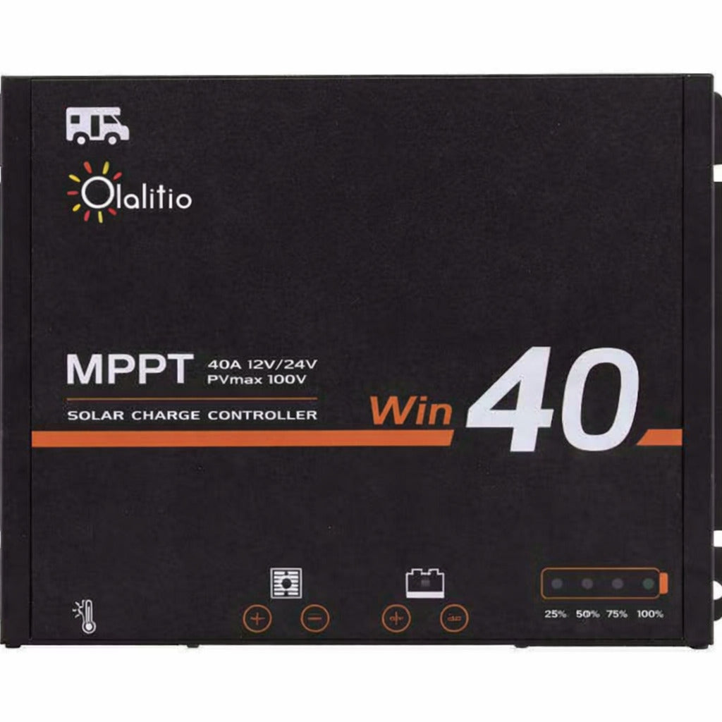 Regulador Solar MPPT 40A 12/24V 100V Bluetooth Alta eficiencia 98%